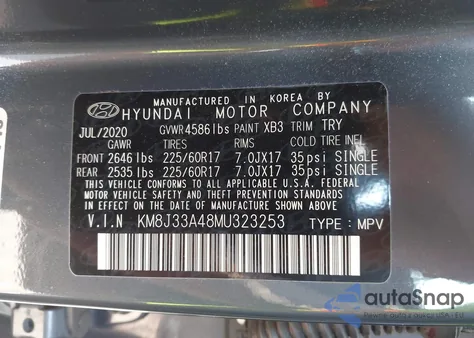 2021 Hyundai Tucson Value from USA, damaged, VIN KM8J33A48MU323253